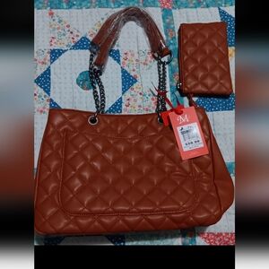 Montana West Quilted Shoulder Bag/tote.